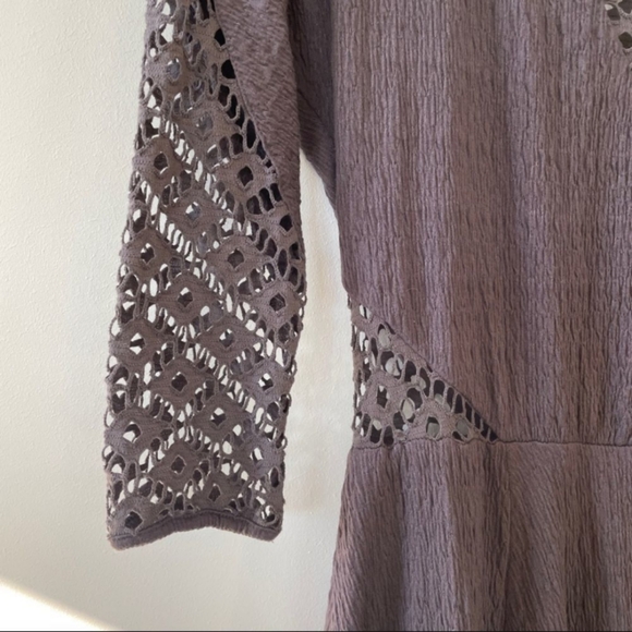 Free People Lace Cut Out Dress. Size Medium. - Picture 4 of 8